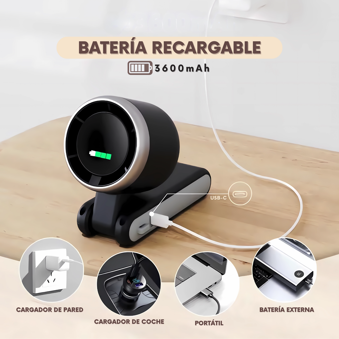 AirzyTurbo™ – Ventilador Turbo de Mano + Correa de Regalo
